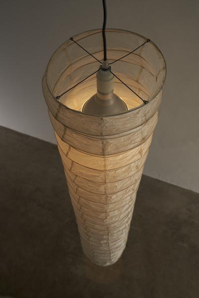  Ozeki Co Washi Paper and Bamboo Akari L Pendant Lamp by Isamu Noguchi 1951