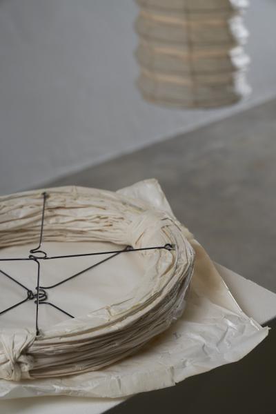  Ozeki Co Washi Paper and Bamboo Akari L Pendant Lamp by Isamu Noguchi 1951