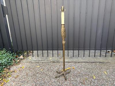  P E Guerin P E Guerin Bronze Ostrich Leg Lamp
