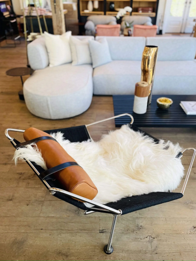  PP Mobler HANS WEGNER BLACK FLAG HALYARD CHAIR PP225