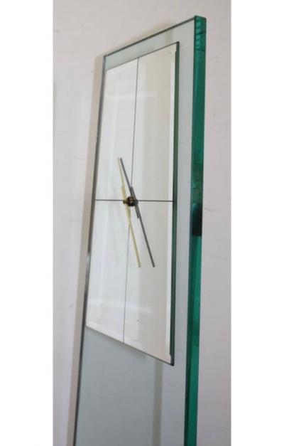  Pace Collection MONUMENTAL MODERNIST GLASS CLOCK BY PACE