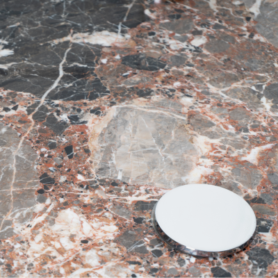 Pace Collection Marble Chrome Cocktail Table in the Style of Leon Rosen for Pace Collection