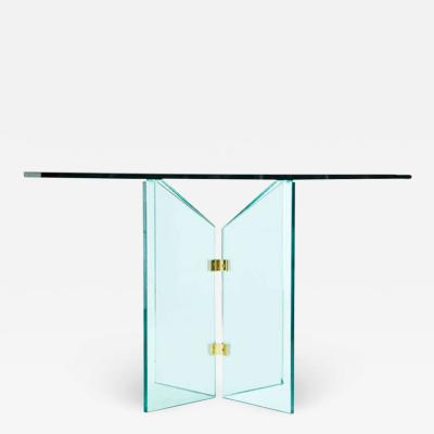  Pace Collection Pace Collection Brass and Glass Table