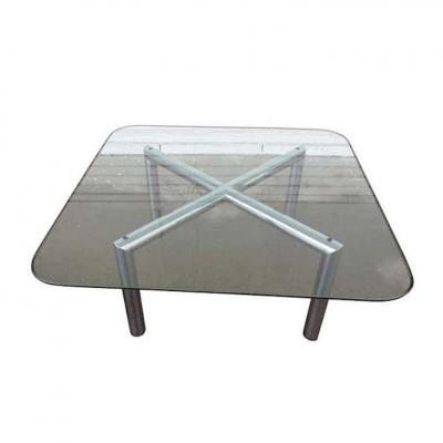  Pace Collection Pace Style X Base Tubular Chrome Coffee Table