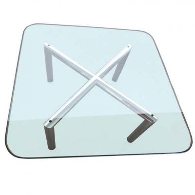  Pace Collection Pace Style X Base Tubular Chrome Coffee Table