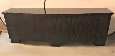  Pace Collection Palatial Pace Collection Wavy Front Mahogany Lacquered Credenza or Sideboard