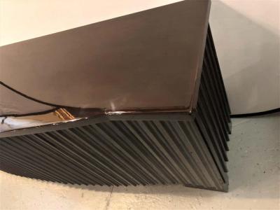  Pace Collection Palatial Pace Collection Wavy Front Mahogany Lacquered Credenza or Sideboard