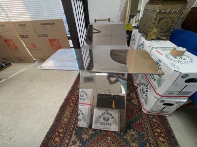  Pace Collection Post Modern Chrome And Stainless Steel Table Base