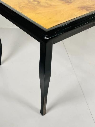  Pace Collection Vintage Desk With Burlwood Top in the style of Pace Collection USA 1970s