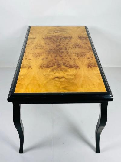  Pace Collection Vintage Desk With Burlwood Top in the style of Pace Collection USA 1970s