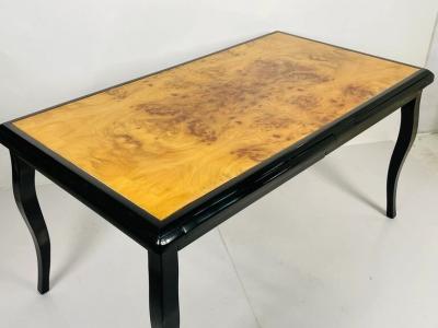  Pace Collection Vintage Desk With Burlwood Top in the style of Pace Collection USA 1970s