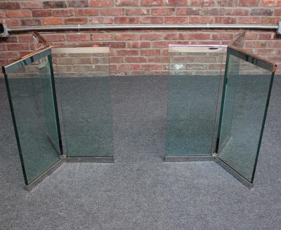  Pace Collection Vintage Plate Glass and Chrome Dining Table Model 6060 by Leon Rosen for Pace