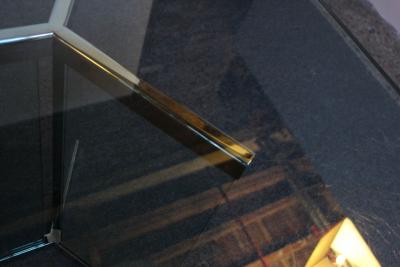  Pace Collection Vintage Plate Glass and Chrome Dining Table Model 6060 by Leon Rosen for Pace