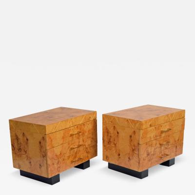  Pace Furniture Co Pair nights stands chests by Pace 1980s