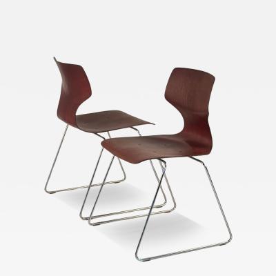  Pagholz Pair of Stacking Bentwood Chairs by Pagholz Fl totto