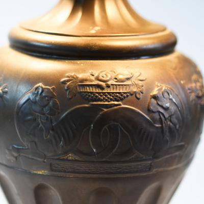  Pairpoint Glassworks Leaded American Lamp on Pairpoint Base Circa 1900 1920