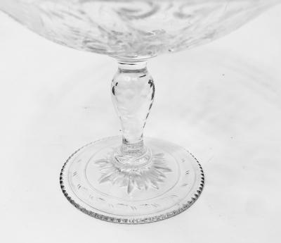  Pairpoint Glassworks Pair of Pairpoint Engraved Rock Crystal Compotes United States 1920