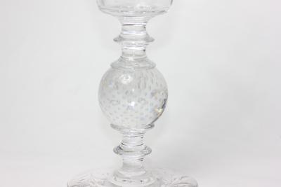  Pairpoint Glassworks Pairpoint Art Deco Engraved Crystal Flower Vase 1930 United States