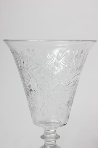  Pairpoint Glassworks Pairpoint Art Deco Engraved Crystal Flower Vase 1930 United States