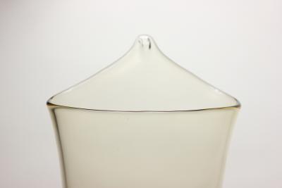  Pairpoint Glassworks Pairpoint Gunderson Controlled Bubble Art Glass Large Jack in the Pulpit Vase