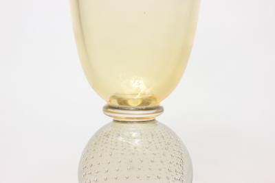  Pairpoint Glassworks Pairpoint Gunderson Controlled Bubble Art Glass Large Jack in the Pulpit Vase