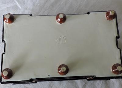  Palissy Ware Palissy Majolica 111 Palissy Majolica Large jewelry box Very rare Hugo Lonitz