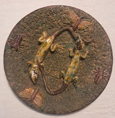  Palissy Ware Palissy Majolica 112 Palissy portuguese Majolica plate M Mafra Caldas 