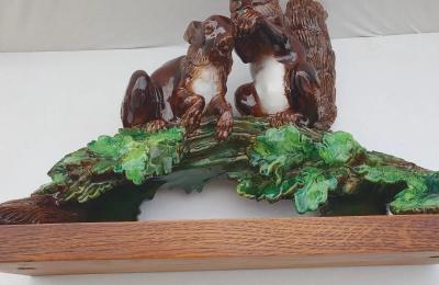  Palissy Ware Palissy Majolica 12 Palissy majolica Quality and beautiful rare piece Hugo Lonitz 