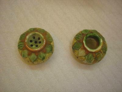  Palissy Ware Palissy Majolica 23 majolica Portuguese palissy Quality and rare inkwell and candlestick 