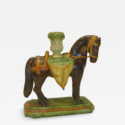  Palissy Ware Palissy Majolica 23 majolica Portuguese palissy Quality and rare inkwell and candlestick 