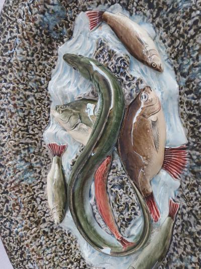  Palissy Ware Palissy Majolica 33 Palissy French Majolica plate 