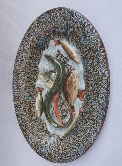  Palissy Ware Palissy Majolica 33 Palissy French Majolica plate 