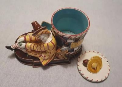  Palissy Ware Palissy Majolica 44 Palissy French Majolica box 