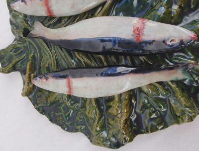 Palissy Ware Palissy Majolica 45 Palissy majolica Leaf with sardines 