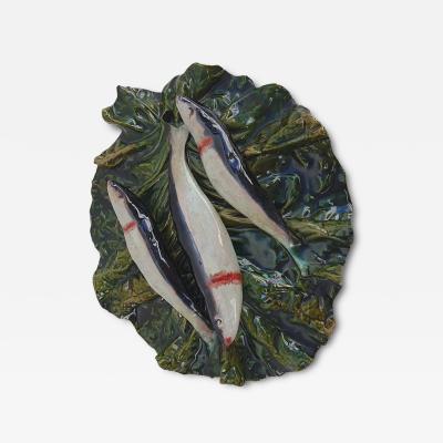  Palissy Ware Palissy Majolica 45 Palissy majolica Leaf with sardines 