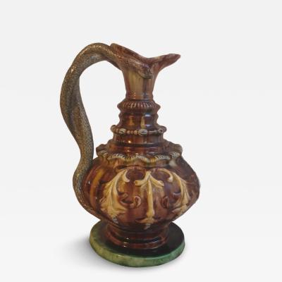  Palissy Ware Palissy Majolica 46 Portuguese Palissy majolica jar M Mafra 