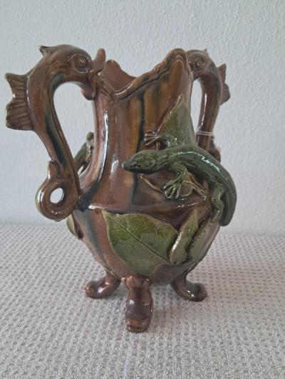  Palissy Ware Palissy Majolica 48 Palissy majolica jug 