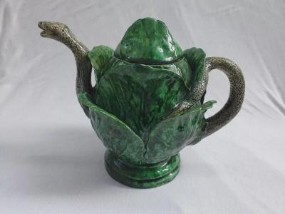  Palissy Ware Palissy Majolica 50 Portuguese Pbalissy majolica ig teapot 