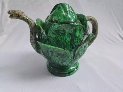  Palissy Ware Palissy Majolica 50 Portuguese Pbalissy majolica ig teapot 