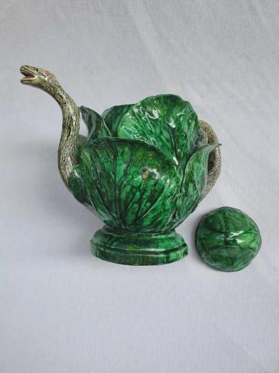  Palissy Ware Palissy Majolica 50 Portuguese Pbalissy majolica ig teapot 