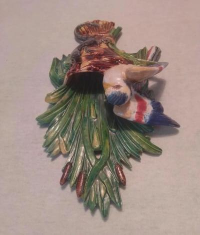  Palissy Ware Palissy Majolica 55 Palissy Majolica Wall Pocket 