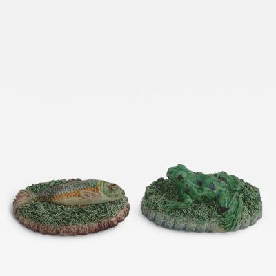 Palissy Ware Palissy Majolica 61 Palissy Majolica 2 little paperweights 