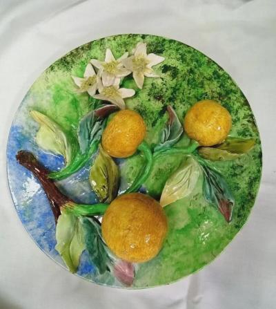  Palissy Ware Palissy Majolica 68 Palissy French Majolica plate 
