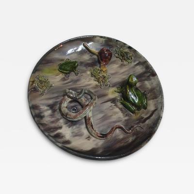  Palissy Ware Palissy Majolica 74 Palissy French Majolica plate 