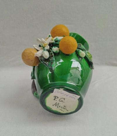  Palissy Ware Palissy Majolica 75 Majolica French Menton small jar piece