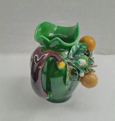  Palissy Ware Palissy Majolica 75 Majolica French Menton small jar piece