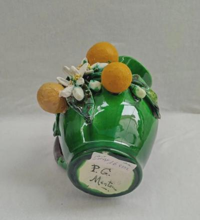  Palissy Ware Palissy Majolica 75 Majolica French Menton small jar piece