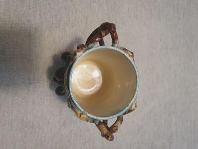  Palissy Ware Palissy Majolica 77 Majolica French Menton small jar piece