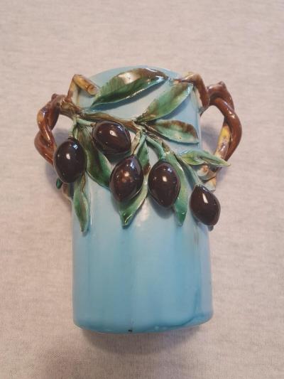  Palissy Ware Palissy Majolica 77 Majolica French Menton small jar piece