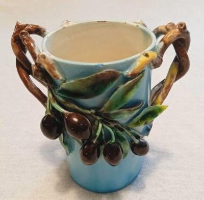  Palissy Ware Palissy Majolica 77 Majolica French Menton small jar piece